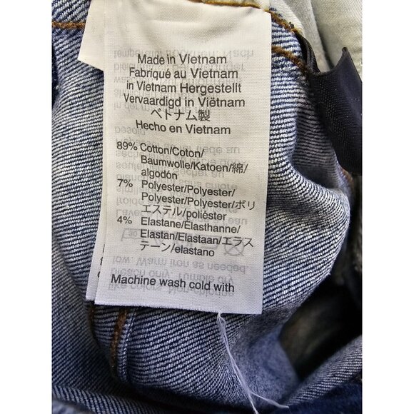 Madewell Jeans Womens Size 25 Blue 10" High Rise Skinny Button Fly Raw Hem - Picture 13 of 13